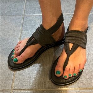 Sanuk Sling Soft Top Gray Size 9